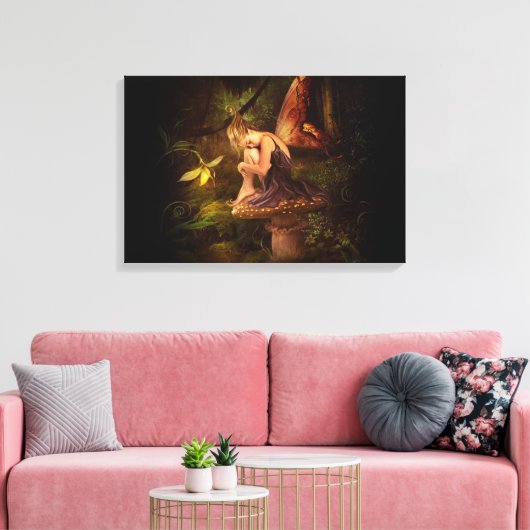 paddenstoel canvas afdruk (Insitu (Woonkamer))