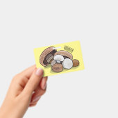 Paddenstoel cartoon illustratie badge (Handheld)