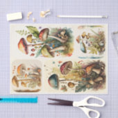  paddenstoel Collage Tissuepapier (Craft)