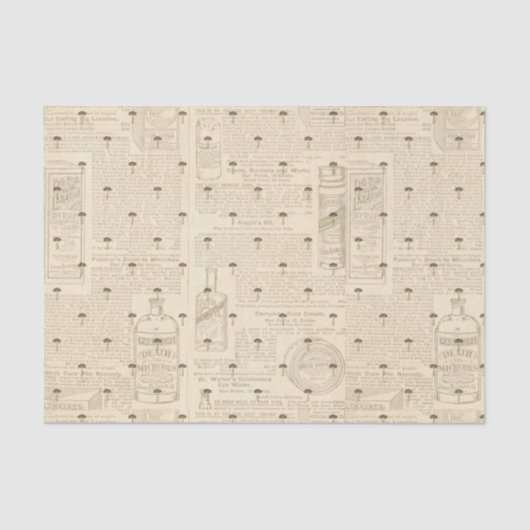  paddenstoel Collage Tissuepapier (Voorkant)