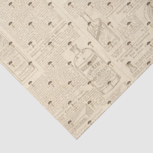 paddenstoel Collage Tissuepapier (Detail)