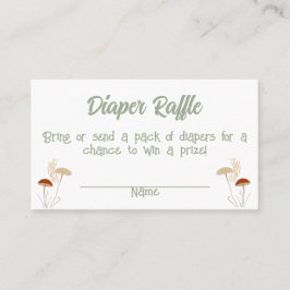 Paddenstoel DIAPER RAFFLE GAME Plaatskaartje
