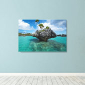 Paddenstoel-eilandjes in Fiji Canvas Afdruk (Insitu (Houten vloer))