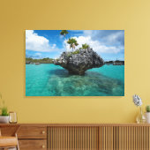 Paddenstoel-eilandjes in Fiji Canvas Afdruk (Insitu (Woonkamer))