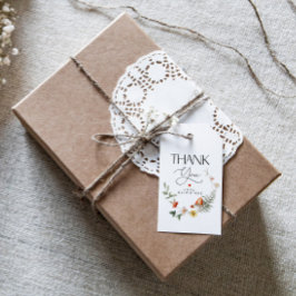 Paddenstoel en aardbeien Baby shower of Verjaardag Cadeaulabel