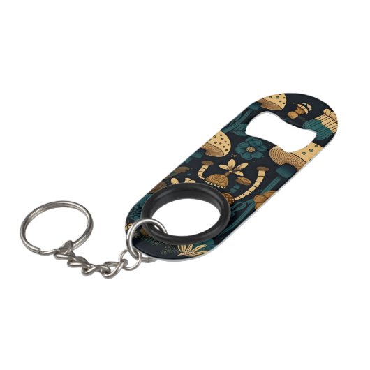 Paddenstoel en bloem mini flessenopener (Voorkant Gekanteld)