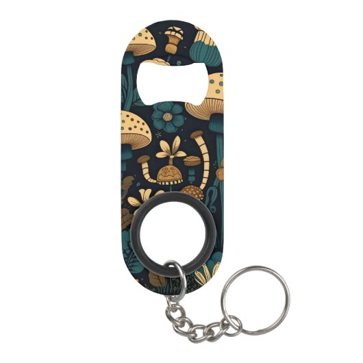 Paddenstoel en bloem mini flessenopener (Achterkant)