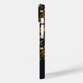 Paddenstoel en bloemen patroon met naam Case-Mate iPhone case (Achterkant / Links)