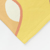 Paddenstoel- en bloempatroon fleece deken (Hoek)