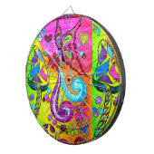 paddenstoel en dartboard met magie van de groovy dartbord (Voorkant Rechts)