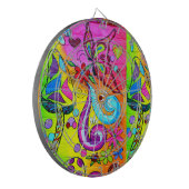 paddenstoel en dartboard met magie van de groovy dartbord (Voorkant Links)