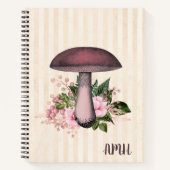  paddenstoel en Floral Bullet Journal Notitieboek (Voorkant)