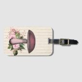  paddenstoel en Floral Compilation Bagagelabel (Voorkant (horizontaal))