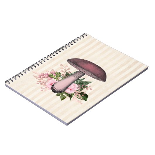  paddenstoel en Floral Compilation Notitieboek (Linkerzijde)