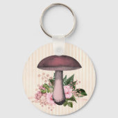  paddenstoel en Floral Compilation Sleutelhanger (Voorkant)