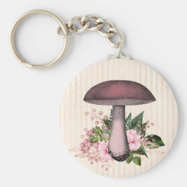  paddenstoel en Floral Compilation Sleutelhanger
