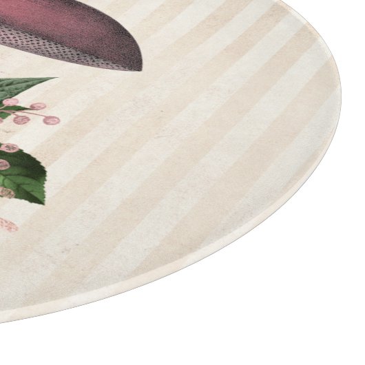  paddenstoel en Floral Compilation Snijplank (Hoek)