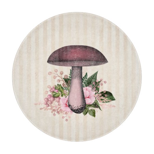 paddenstoel en Floral Compilation Snijplank (Voorkant)