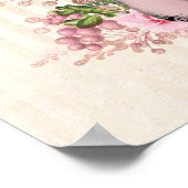 paddenstoel en Floral Compilation Square Poster (Hoek)