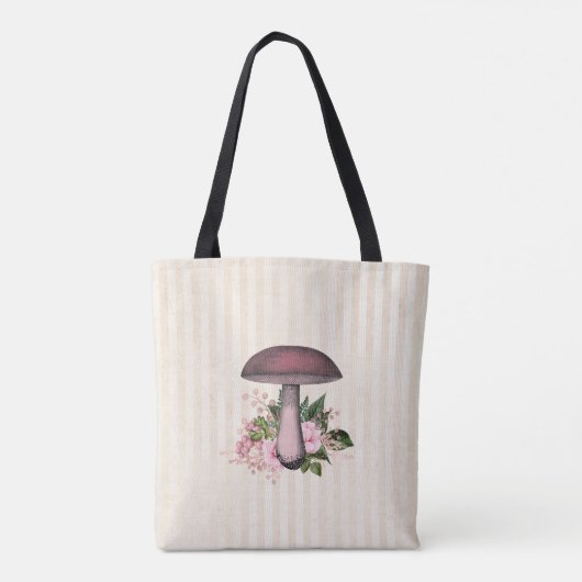  paddenstoel en Floral Compilation Tote Bag (Achterkant)