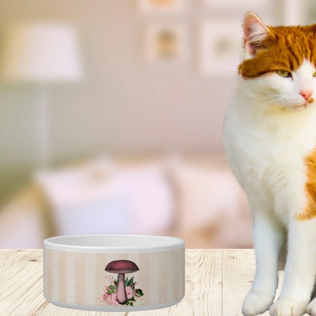  paddenstoel en Floral Compilation Voerbakje (Creator heeft geüpload)