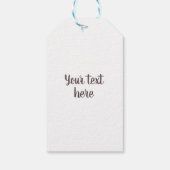   paddenstoel en Floral Custom Cadeaulabel (Achterkant)