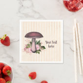 paddenstoel en Floral Custom Servet (Insitu)