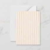   paddenstoel en Floral Monogram Notitiekaartje (Achterkant)