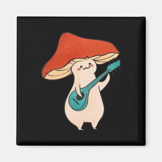 paddenstoel en muziek magneet (Voorkant)