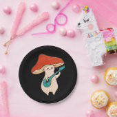 paddenstoel en muziek papieren bordje (Feest)