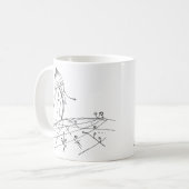 paddenstoel en mycelia koffiemok (Voorkant links)