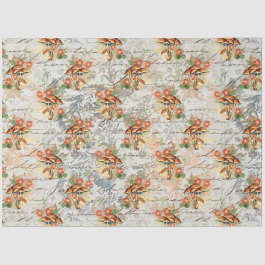 Paddenstoel Ephemera Design Series #17 Tissuepapier (Voorkant)