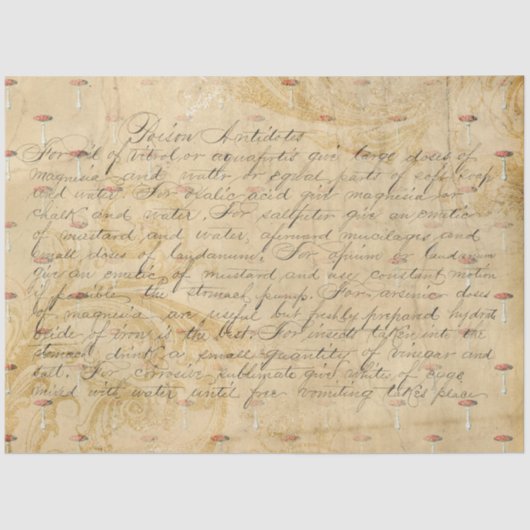 Paddenstoel Ephemera Design Series #3 Weefselpapie Tissuepapier (Voorkant)