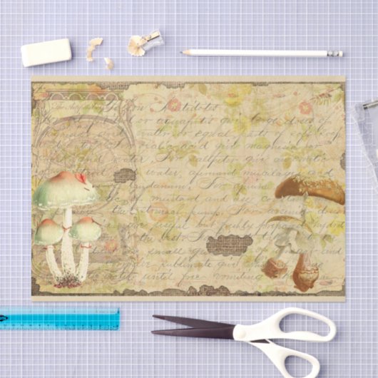  paddenstoel Ephemera Design Series 4 Tissuepapier (Craft)