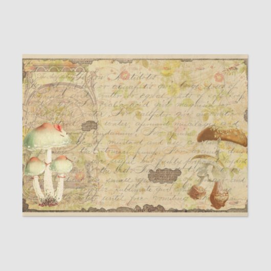 paddenstoel Ephemera Design Series 4 Tissuepapier (Voorkant)