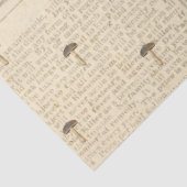 Paddenstoel Ephemera Ontwerpreeks #7 Tissuepapier (Detail)
