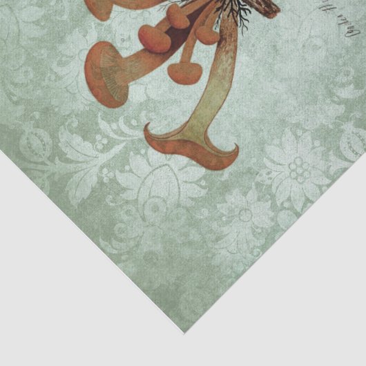  paddenstoel Ephemera Tissuepapier (Detail)