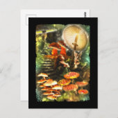 paddenstoel Fairies Fantasy Briefkaart (Voorkant / Achterkant)