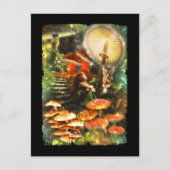 paddenstoel Fairies Fantasy Briefkaart (Voorkant)