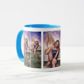 Paddenstoel Fairy Mok Faerie Mok Faery Mok (Voorkant links)