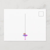 Paddenstoel Fantasy Fee Magisch Paars Briefkaart (Achterkant)