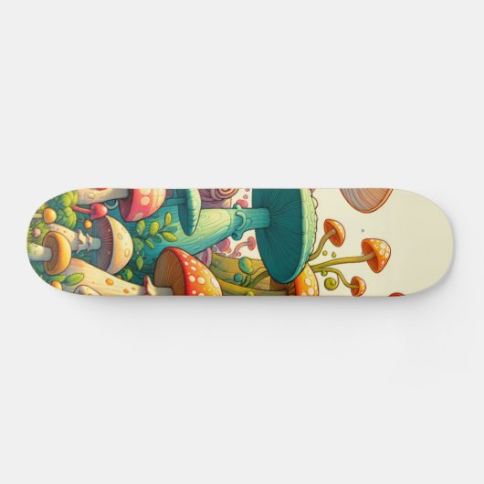 paddenstoel Fantasy Forest Persoonlijk Skateboard (Horizontaal)