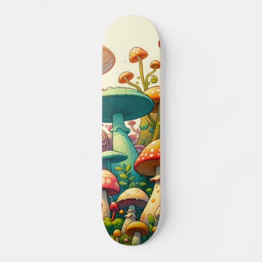 paddenstoel Fantasy Forest Persoonlijk Skateboard (Voorkant)