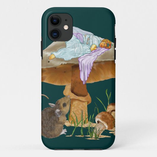Paddenstoel Fee & Muis Case-Mate iPhone Case (Achterkant)