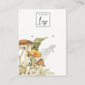 Paddenstoel Fern Foliage Logo 2 Veroorbaar beeldsc Visitekaartje (Voorkant)