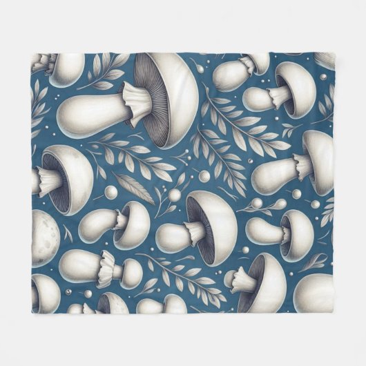 paddenstoel fleece deken (Voorkant (Horizontaal))