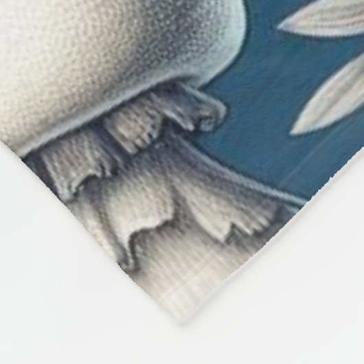 paddenstoel fleece deken (Hoek)