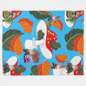 paddenstoel fleece deken (Voorkant (Horizontaal))