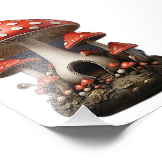 paddenstoel foto afdruk (Hoek)