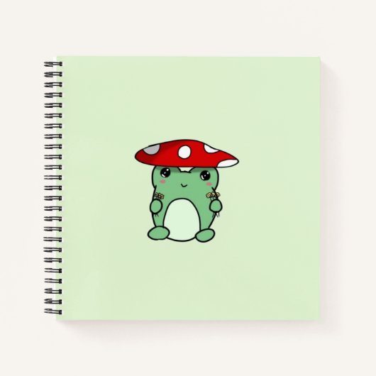 Paddenstoel Froggy-laptop Notitieboek (Voorkant)